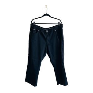 Point Zero Mens Pants Cropped Stretch Waist Black Size 48 x 32